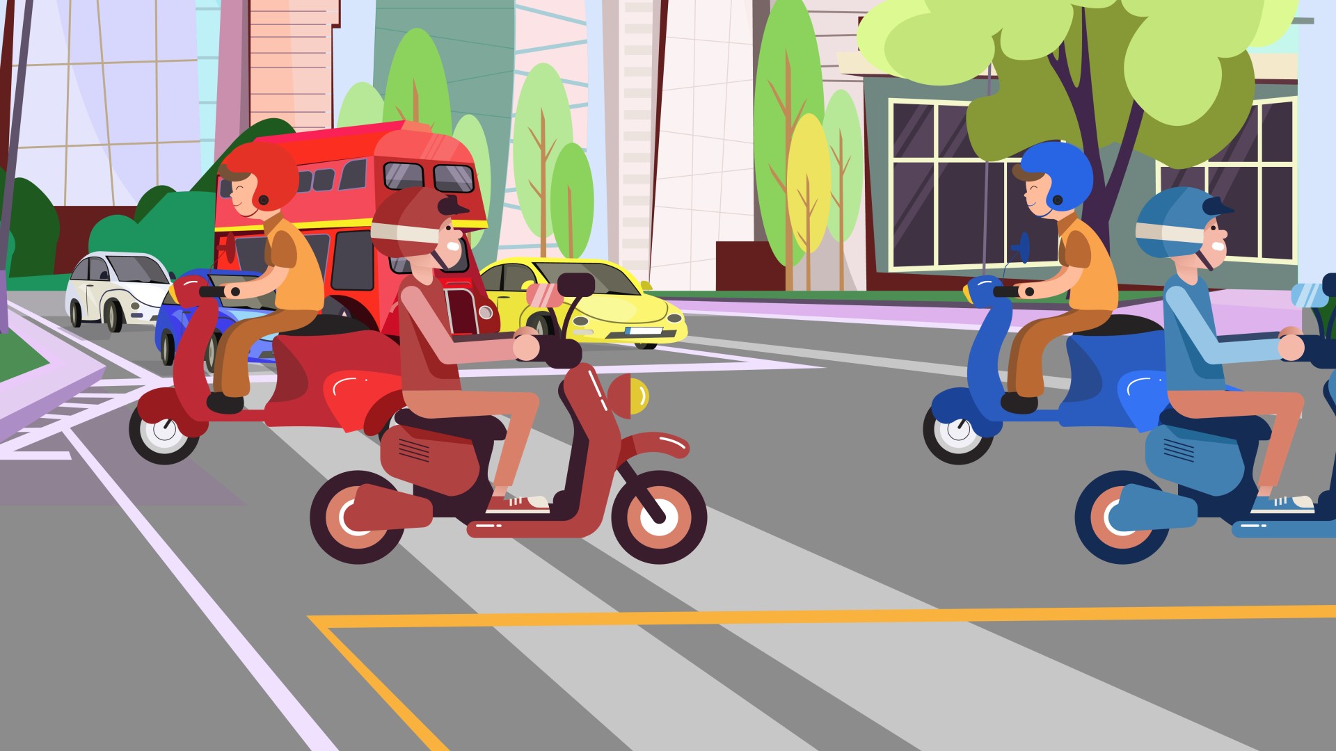 交通安全宣传MG动画交警MG角色遵守交通法规,G动画22.jpg